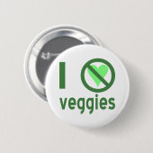 Ik Haat Groenten Geen Liefde Ronde Button 5,7 Cm (Voorkant /achterkant)