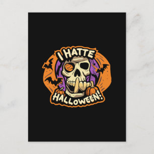 ik haat halloween feestdagenkaart