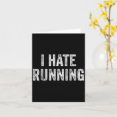 Ik haat hardlopen - Grappige sarcastische Humor Jo Kaart (Gele Bloem)
