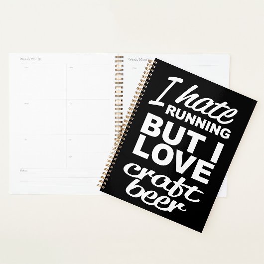 Ik haat hardlopen maar ik hou van ambachtelijk bie planner