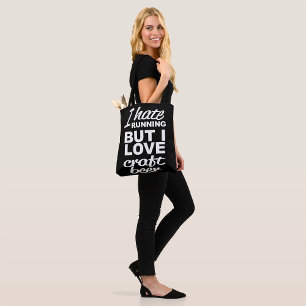 Ik haat hardlopen maar ik hou van ambachtelijk bie tote bag