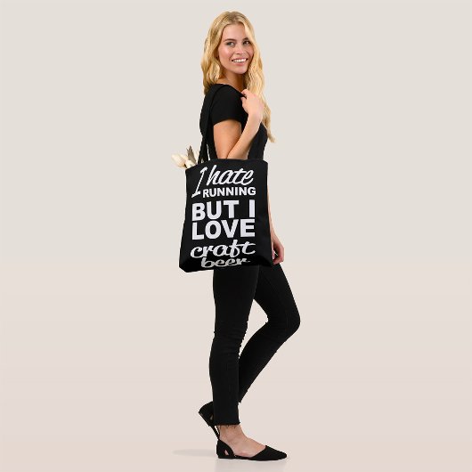Ik haat hardlopen maar ik hou van ambachtelijk bie tote bag