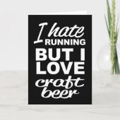 Ik haat hardlopen, maar ik hou van ambachtelijk We Kaart (Voorkant)