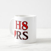 Ik Haat Hart Grappige Mok (Voorkant links)