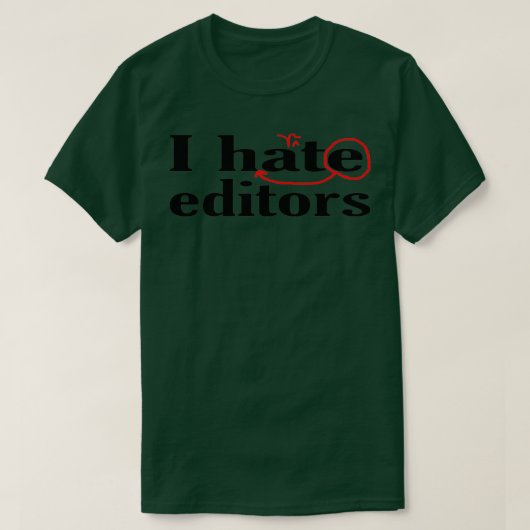 Ik haat Heart Editors T-shirt (Design voorkant)