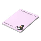 Ik haat het als je me laat roepen. notitieblok (Linkerzijde)