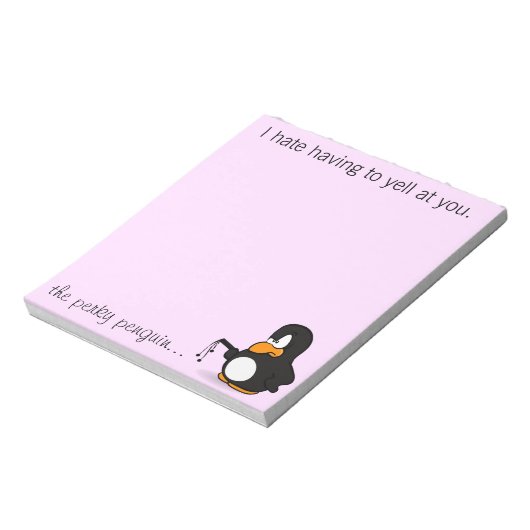Ik haat het als je me laat roepen. notitieblok (Linkerzijde)