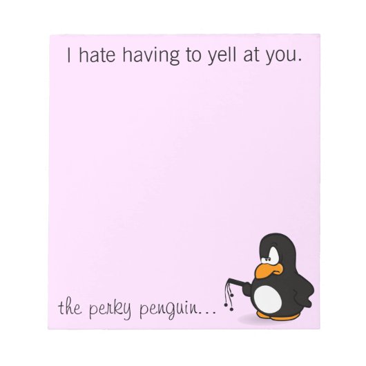 Ik haat het als je me laat roepen. notitieblok (Voorkant)