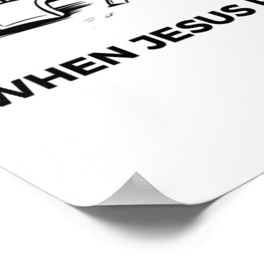 Ik haat het als Jezus op dinosaurussen rijdt in mi Poster (Hoek)