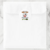 Ik haat het feit dat ik huil als ik gefrustreerd b ronde sticker (Tas)
