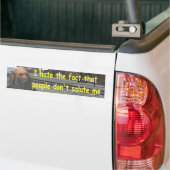 Ik haat het feit dat mensen me niet begroeten bumpersticker (Op Truck)
