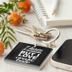 Ik haat het lopen, maar ik hou van Craft Beer Sleutelhanger