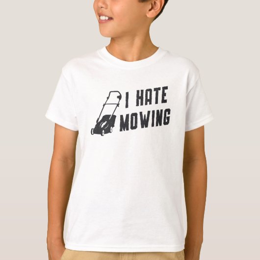 Ik haat het maaien van grastuinbouwland t-shirt (Voorkant)