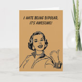 Ik haat het om bipolair te zijn, het is Geweldige Kaart (Voorkant)