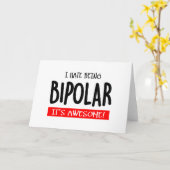 Ik haat het om bipolair te zijn kaart (Gele Bloem)