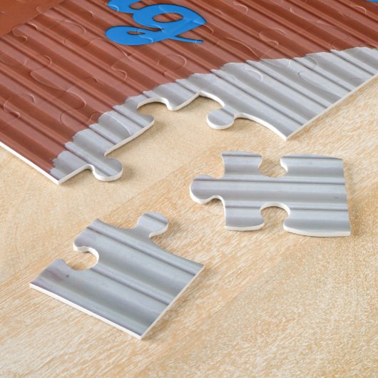 Ik haat het om de hond 's avonds te laten lopen. legpuzzel (Zijkant)