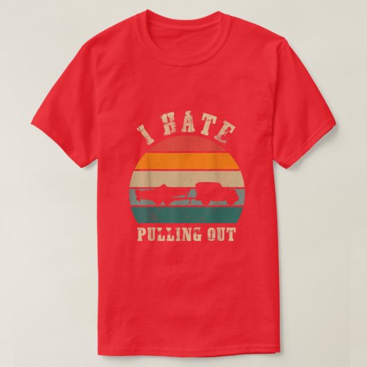 Ik haat het om Sunset Funny Boating uit te roeien T-shirt (Design voorkant)