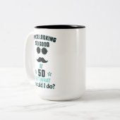 Ik haat het om zo'n goede 50-jarige verjaardag te tweekleurige koffiemok (Voorkant links)