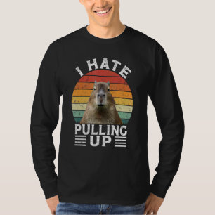 Ik haat het optrekken van Capybara gort Meme Knaa T-shirt