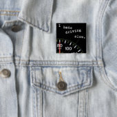 Ik haat het rijden langzaam vierkante button 5,1 cm (In situ)