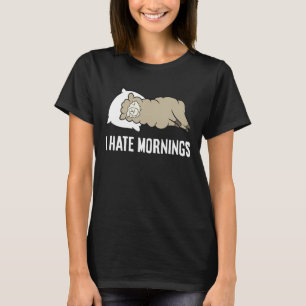 Ik haat het slapen van Alpaca Alpaca Pajama T-shirt