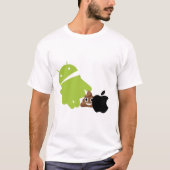 Ik haat het T-shirt van Apple Mannen (Voorkant)