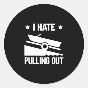 Ik haat het uithalen van prestaties  ronde sticker