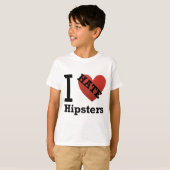 Ik haat Hipsters T-shirt (Voorkant volledig)