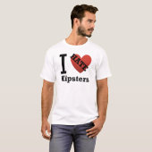 Ik haat Hipsters T-shirt (Voorkant volledig)