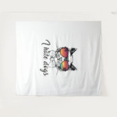 Ik haat honden grappige cadeaus voor kattenvriend wandkleed (Voorkant (horizontaal))