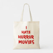 Ik haat horrorfilms - ik haat het leven tote bag (Achterkant)