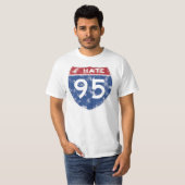 Ik haat I-95 T-shirt (Voorkant volledig)