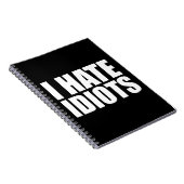 Ik haat idioten notitieboek (Rechterzijde)