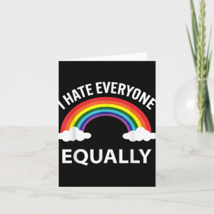 Ik haat iedereen even lgbtq Pride Month Flag Rai Kaart