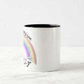 Ik haat iedereen evenzeer tweekleurige koffiemok (Center)