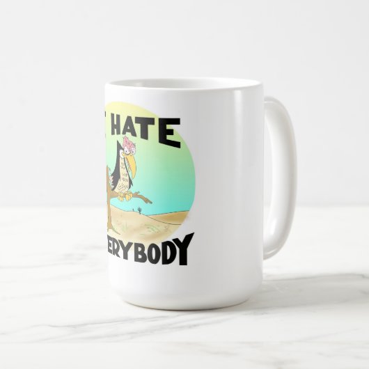 IK HAAT IEDEREEN GEMIDDELDE MOK (Voorkant rechts)