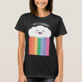 Ik haat iedereen grappige Kawaii wolk T-shirt (Voorkant)