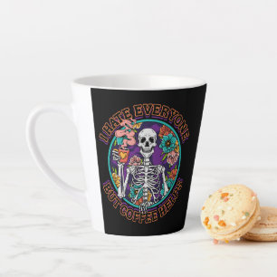 Ik Haat Iedereen Koffie Helpt Koffieliefhebber Cad Latte Mok