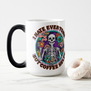 Ik Haat Iedereen Koffie Helpt Koffieliefhebber Cad Magische Mok