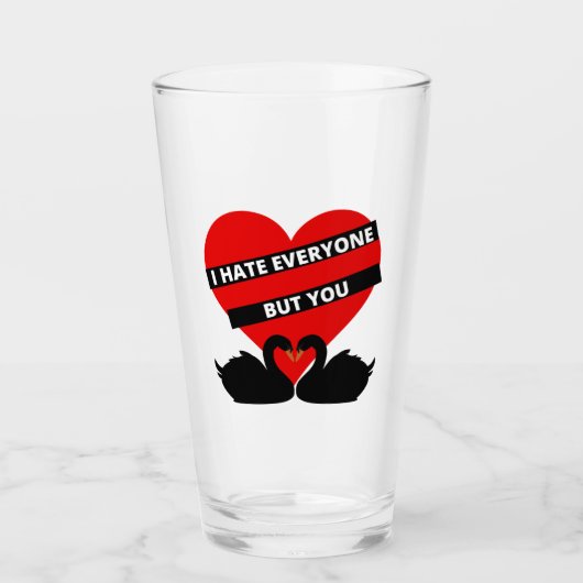Ik haat iedereen, maar jij bent zwart glas (Voorkant)