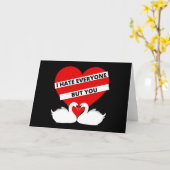 Ik haat iedereen maar jij kaart (Gele Bloem)