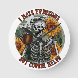 Ik haat iedereen, maar koffie helpt ronde klok