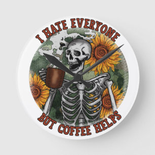Ik haat iedereen, maar koffie helpt ronde klok