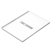 Ik haat iedereen notitieboek (Linkerzijde)