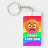 ik haat je als ik van je hou sleutelhanger (Voorkant)