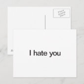 ik haat je briefkaart (Voorkant / Achterkant)