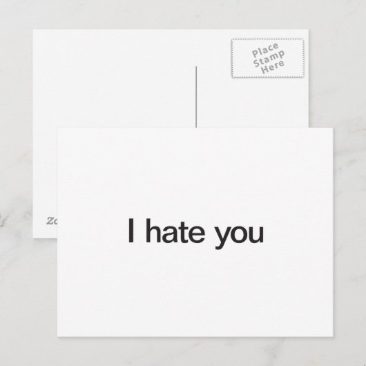 ik haat je briefkaart (Voorkant / Achterkant)