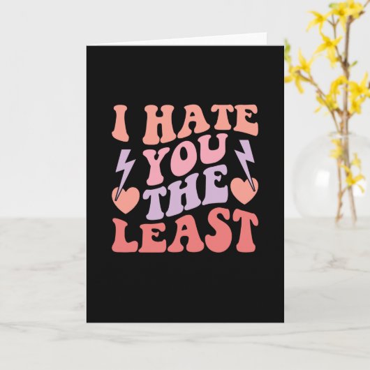 Ik haat je de minste, kutterige Kaart van de Valen (Gele Bloem)