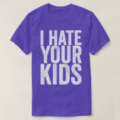 Ik haat je Kinderen T-shirt (Design voorkant)