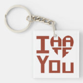 Ik haat je, maar ik haat je sleutelhanger (Voorkant)